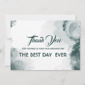 Trendy Wedding Invite Geometric Greenery Einladung (Rückseite)
