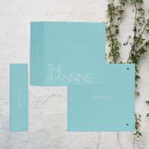 Trendy Wedding Planning Binder | Pastelblau