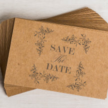 Trendy Wedding Save the Date Quote Branchen Rahmen