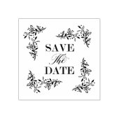 Trendy Wedding Save the Date Quote Branchen Rahmen Gummistempel (Prägung)