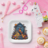 Trendy Welcome Halloween Spooky Roaster Party Pappteller (Party)