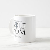 Trendy "WELT'S BEST GOLF MAMA" Navy Blue Kaffeetasse (Vorderseite Links)