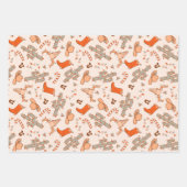 Trendy Western Cowboy Ästhetisches Weihnachtsmuste Geschenkpapier Set (Vorderseite 3)