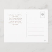 Trendy Whimsical Handmade Frohen Festtage Feiertagspostkarte (Rückseite)