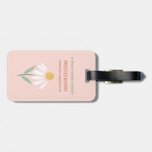 Trendy Whimsical Retro Summer Daisy Gepäckanhänger (Rückseite horizontal)