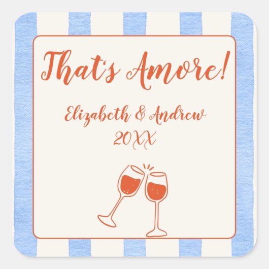 Trendy whimsisić handgezeichnet quadratischer aufkleber (Vorderseite)