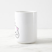 Trendy Whiskers: Liebe Cat Tasse (Mittel)