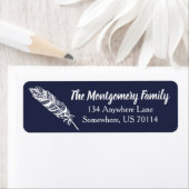 Trendy White Bohemisch Tribal Feather (Insitu)