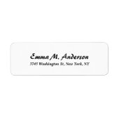 Trendy White Classical Beruflich Elegantes Skript (Vorne)