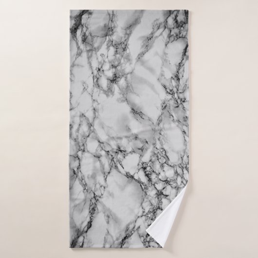 Trendy White Marble Stone - Badehandtuch (Badehandtuch)