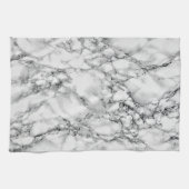 Trendy White Marble Stone Geschirrtuch (Horizontal)