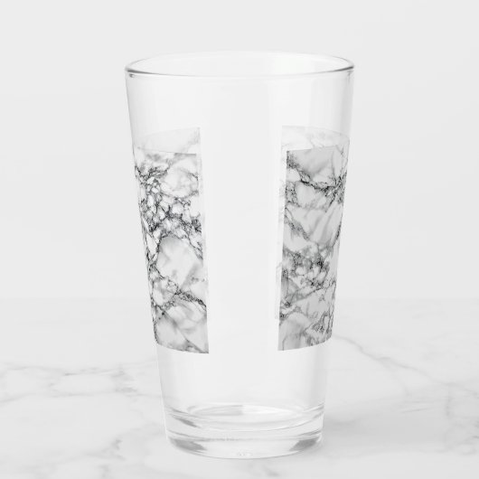 Trendy White Marble Stone Glas (Links)