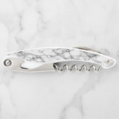 Trendy White Marble Stone Kellnermesser (Vorderseite)