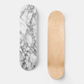 Trendy White Marble Stone - Modern Skateboard (Vorderseite)