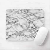 Trendy White Marble Stone Mousepad (Mit Mouse)