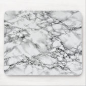 Trendy White Marble Stone Mousepad (Vorne)
