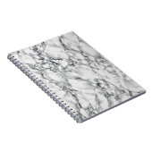 Trendy White Marble Stone Notizblock (Rechte Seite)