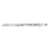 Trendy White Marble Stone Satinband (Vorderseite)
