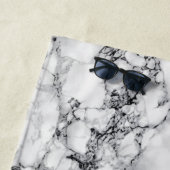 Trendy White Marble Stone Strandtuch (Beispiel)