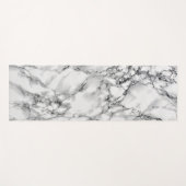 Trendy White Marble Stone Yogamatte (Vorderseite (Horizontal))