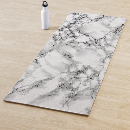Trendy White Marble Stone Yogamatte (Beispiel)