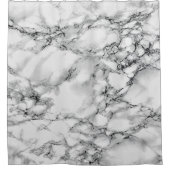 Trendy White Marmor Stone - Duschvorhang (Vorderseite)