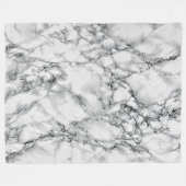 Trendy White Marmor Stone - Fleecedecke (Vorderseite (Horizontal))