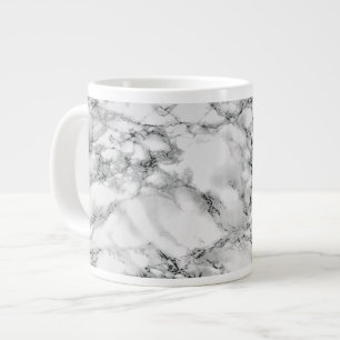 Trendy White Marmor Stone - Jumbo-Tasse