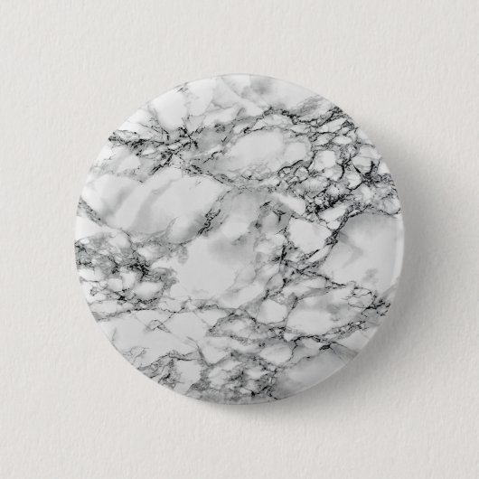 Trendy White Marmorstein - Button (Vorderseite)
