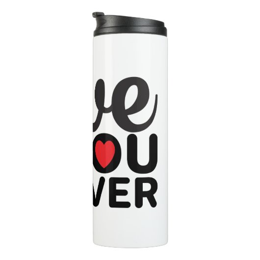 Trendy White valentine's day Tumbler for Drinking Thermosbecher (Nach rechts gedreht)
