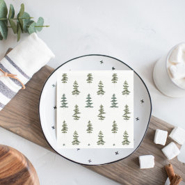 Trendy Winter | Christmas Tree Pattern Napkins Serviette