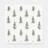 Trendy Winter | Christmas Tree Pattern Napkins Serviette (Vorderseite)