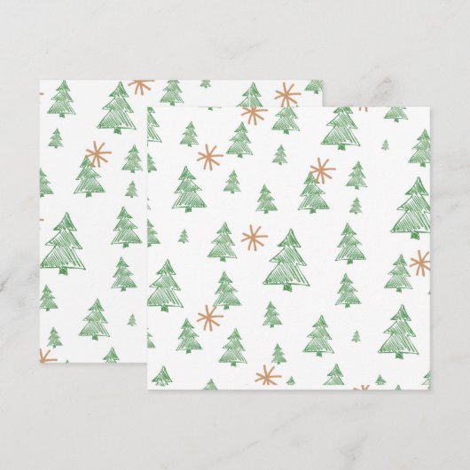 Trendy Winter Unique Christmas Tree Stars (Vorne/Hinten)