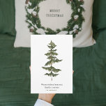 Trendy Winter | Weihnachtsbaum Feiertagskarte<br><div class="desc">Trendy Winter | Weihnachtsbaum</div>