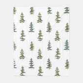 Trendy Winter | Weihnachtsbaummuster Fleecedecke (Vorderseite)