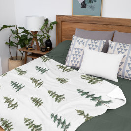 Trendy Winter | Weihnachtsbaummuster Fleecedecke