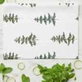 Trendy Winter | Weihnachtsbaummuster Geschirrtuch (Gefaltet)