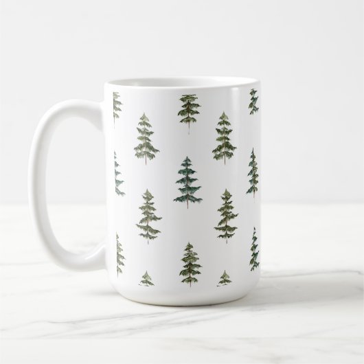 Trendy Winter | Weihnachtsbaummuster Kaffeetasse (Links)