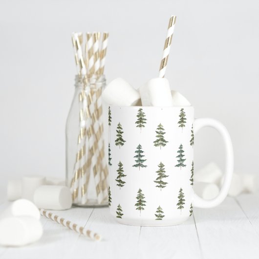 Trendy Winter | Weihnachtsbaummuster Kaffeetasse