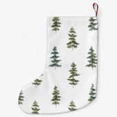 Trendy Winter | Weihnachtsbaummuster Kleiner Weihnachtsstrumpf (Rückseite)