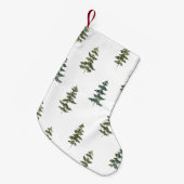 Trendy Winter | Weihnachtsbaummuster Kleiner Weihnachtsstrumpf (Vorderansicht (hängend))