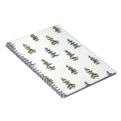 Trendy Winter | Weihnachtsbaummuster Notizblock (Rechte Seite)