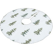 Trendy Winter | Weihnachtsbaummuster Polyester Weihnachtsbaumdecke (Schrägansicht)