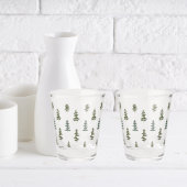 Trendy Winter | Weihnachtsbaummuster Schnapsglas