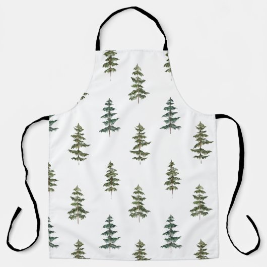 Trendy Winter | Weihnachtsbaummuster Schürze (Vorderseite)