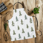 Trendy Winter | Weihnachtsbaummuster Schürze<br><div class="desc">Trendy Winter | Weihnachtsbaummuster</div>