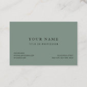 Trendy Winter | Weihnachtsbaummuster Visitenkarte (Rückseite)