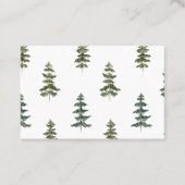 Trendy Winter | Weihnachtsbaummuster Visitenkarte (Vorderseite)