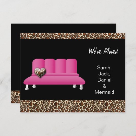 trendy wir haben Postkarte verschoben (Vorne/Hinten)