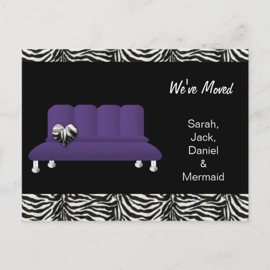 trendy wir haben Postkarte verschoben (Vorderseite)